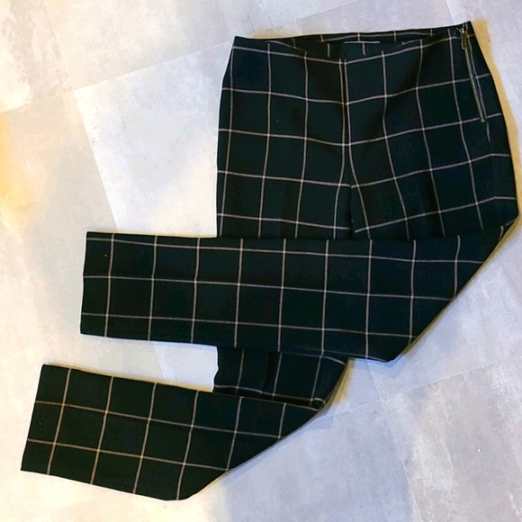 le chateau Pants - Le Chateau black and tan check trousers